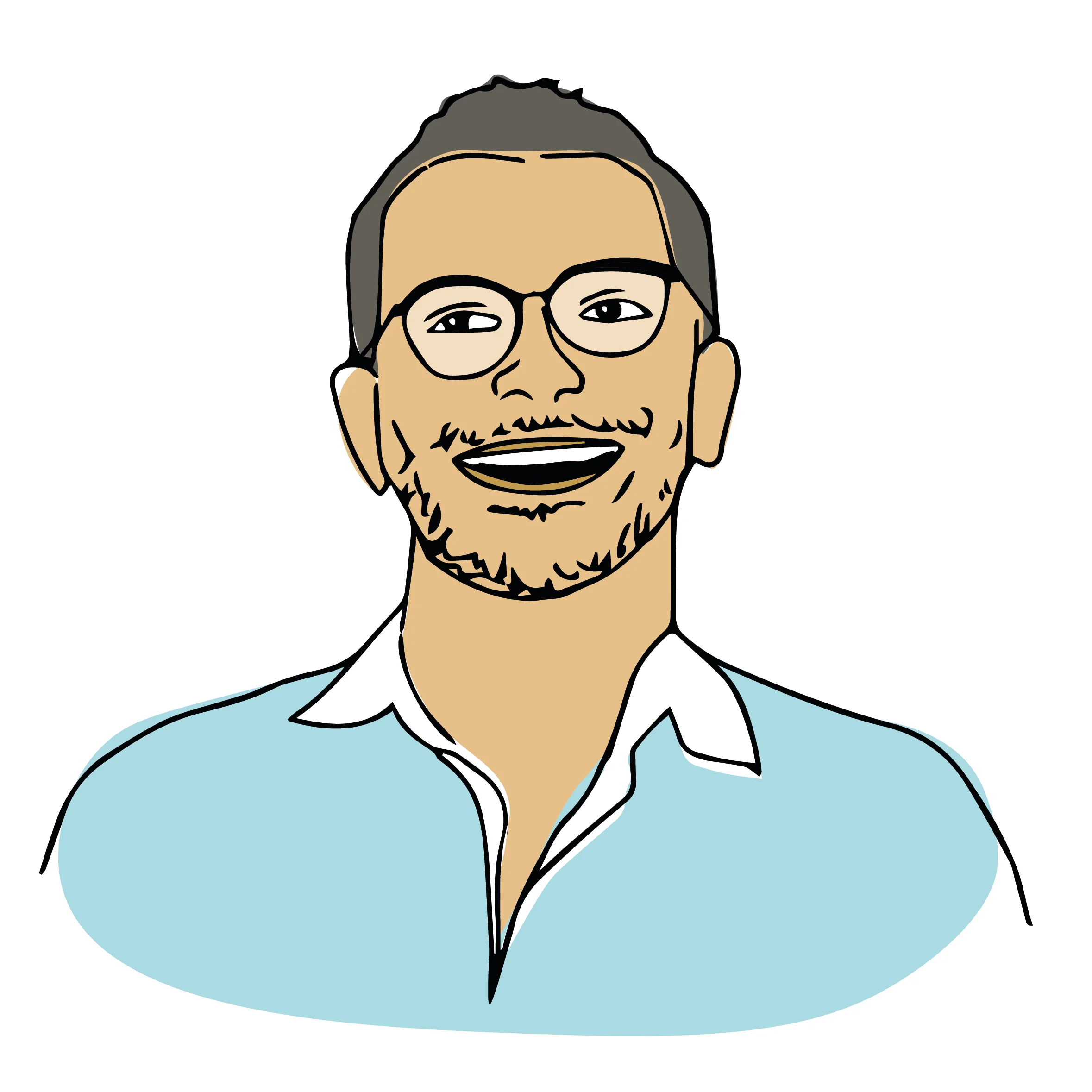 fred-sunny-fond Illustration Frédéric développeur web